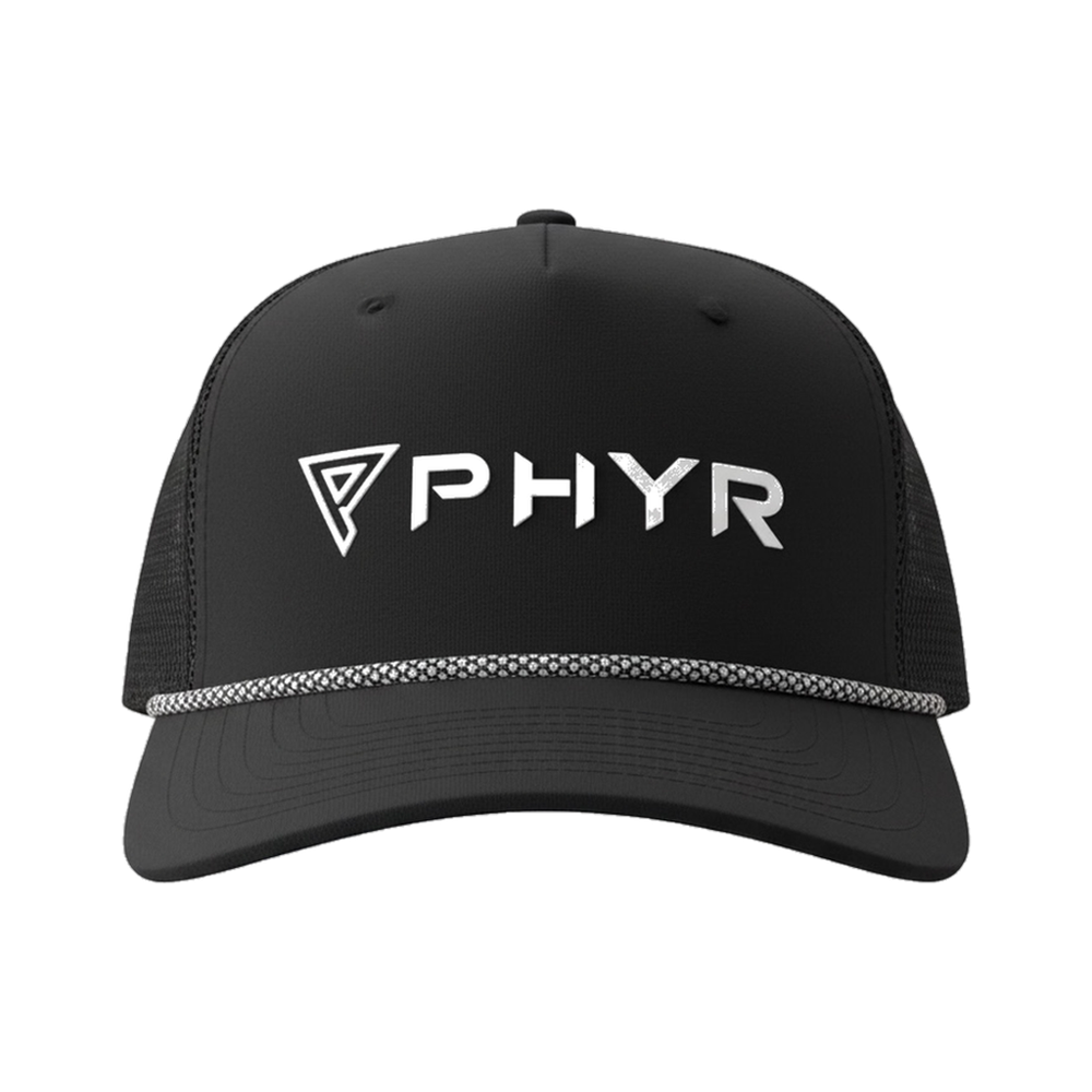 Rope Cap — Black — Performance · Adjustable