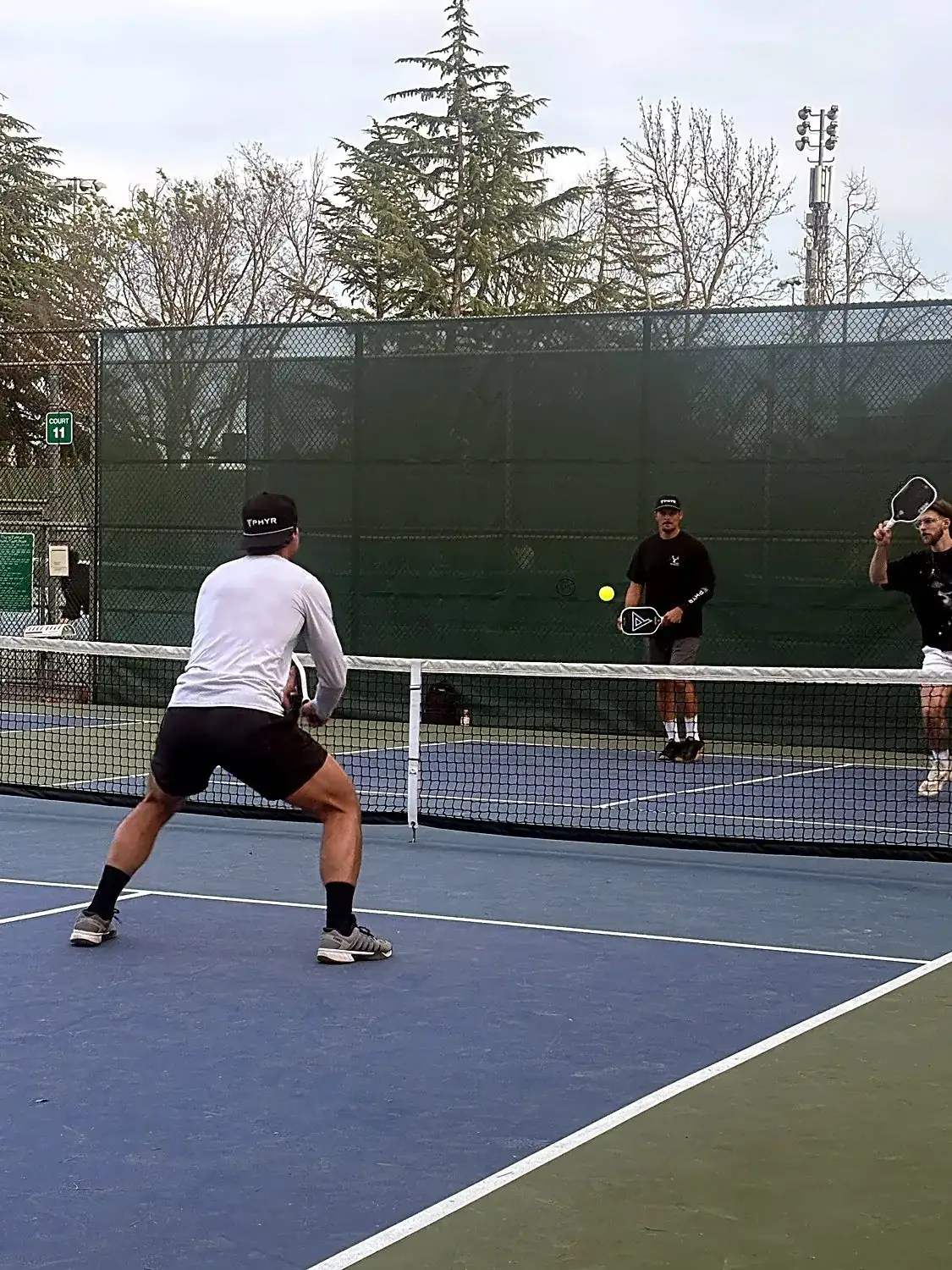 Doubles rally with PHYR players
